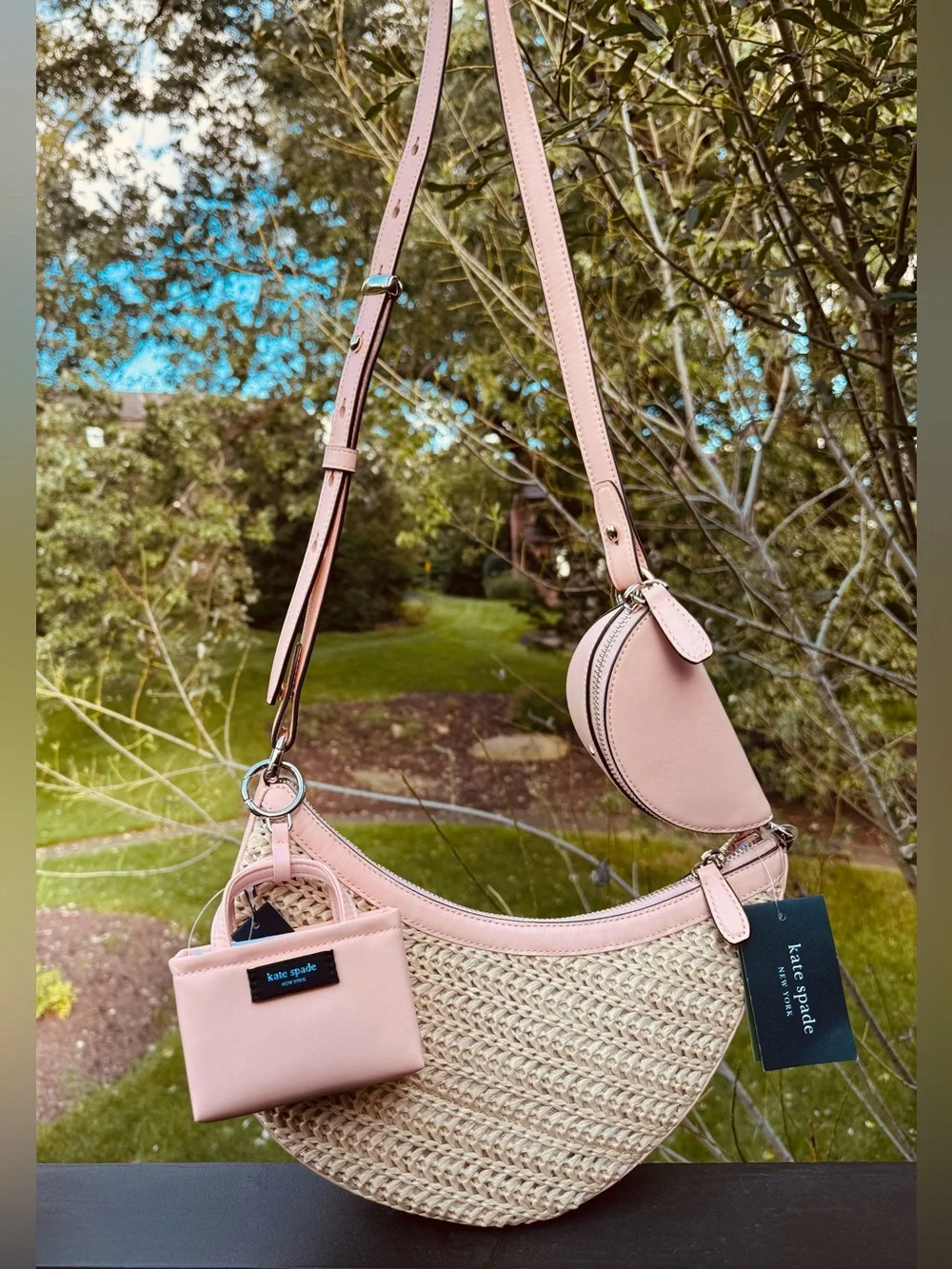 Kate Spade Charmed Nano Tote Bag Charm - Light Cantaloupe - Peach
